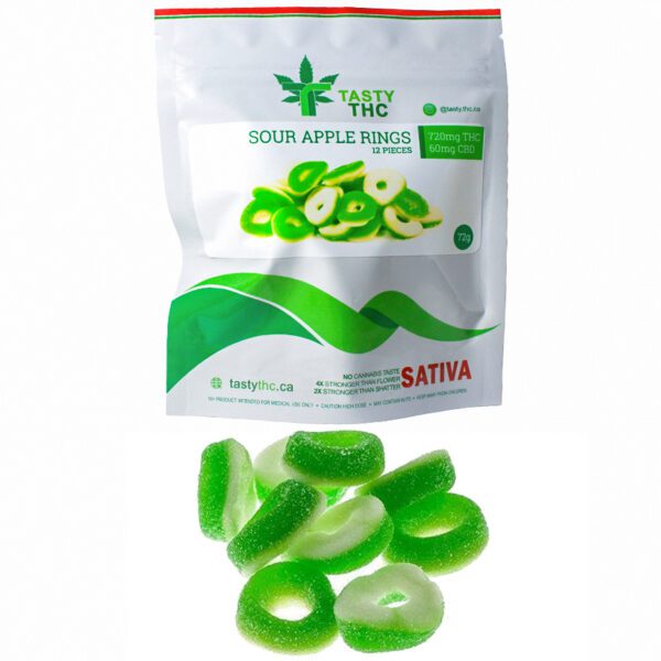 Tasty THC Sour Apple Rings Sativa