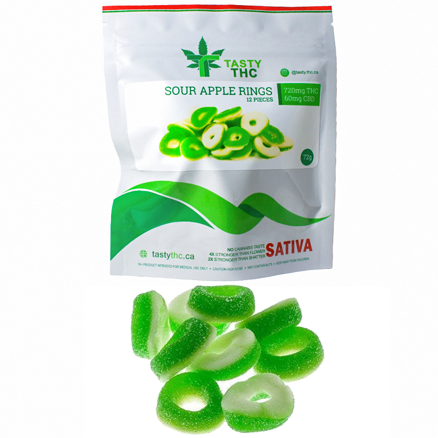 Tasty THC Sour Apple Rings Sativa