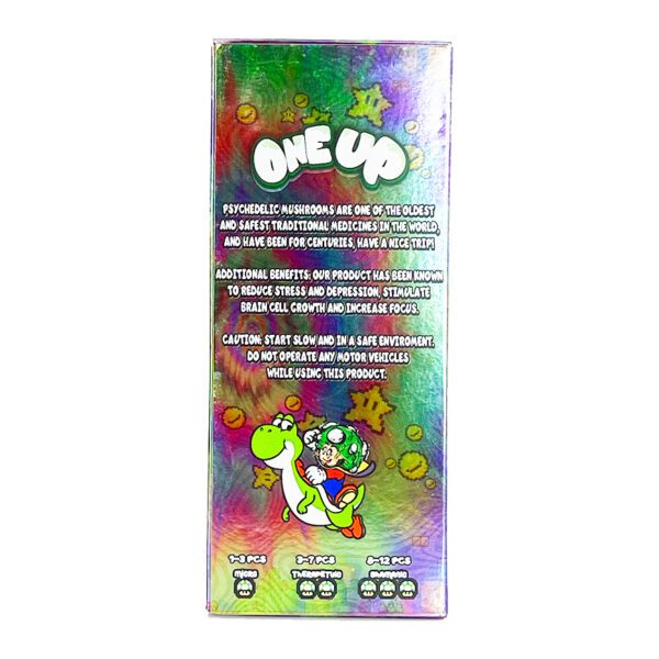 One Up Milk Chocolate Magic Mushroom Bar Back 3500MG