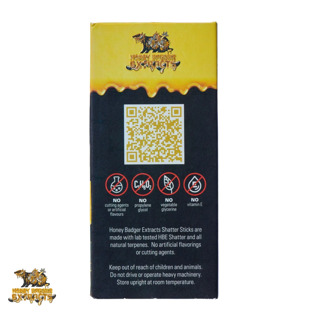 SHATTERSTICK HONEYBADGER EXTRACTS BACK