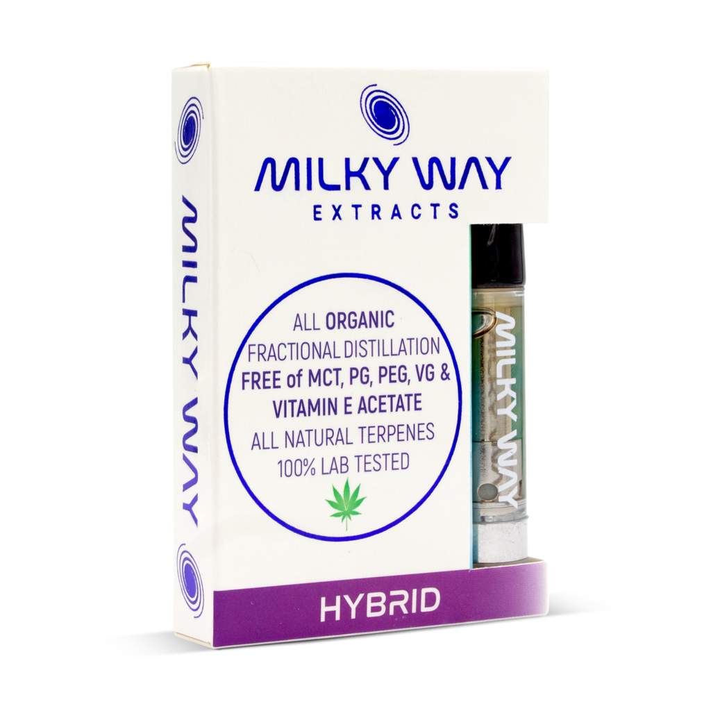 Milky Way Organic Distillate Vape Cartridge Hybrid