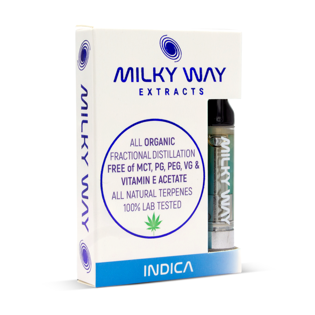 Milky Way Organic Distillate Vape Cartridge Indica