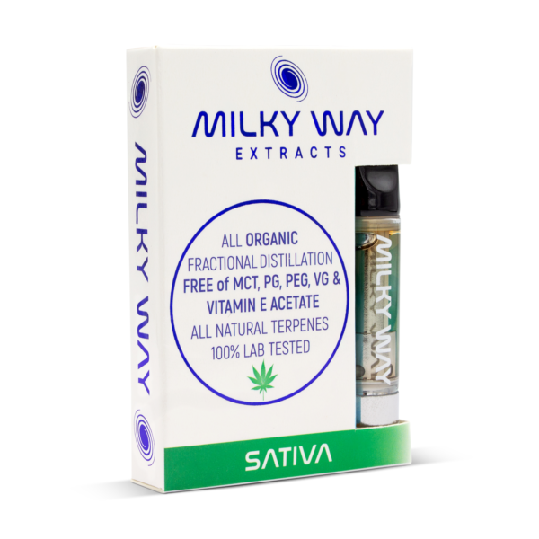 Milky Way Organic Distillate Vape Cartridge Sativa