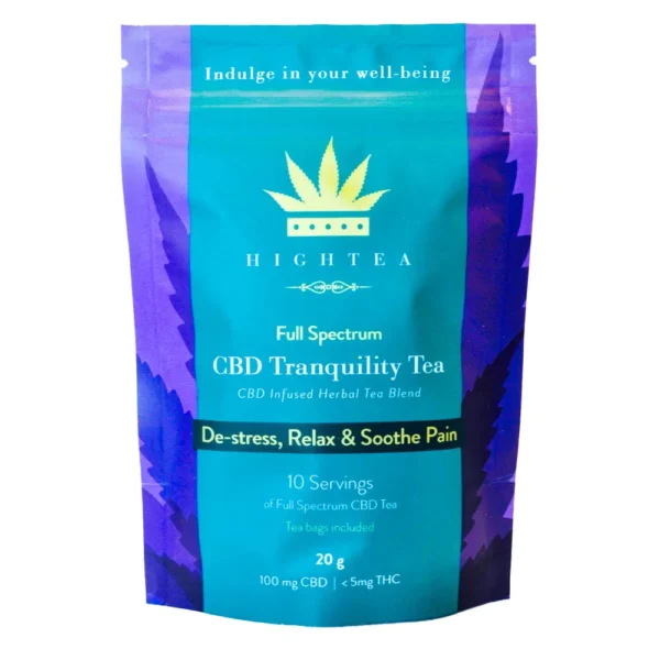 High Tea CBD Tranquility Tea front 100 mg