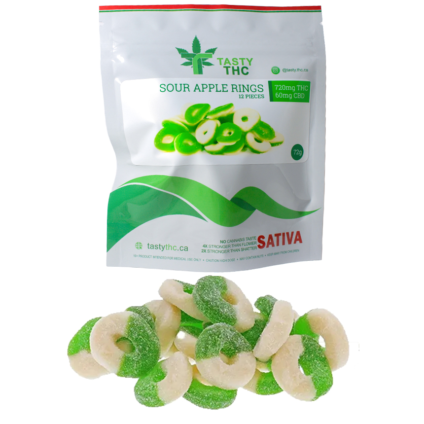 Tasty THC Sour Apple Rings Sativa