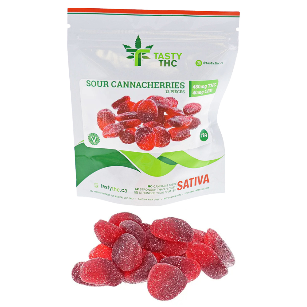 Tasty THC Sour Cherry Slices Sativa