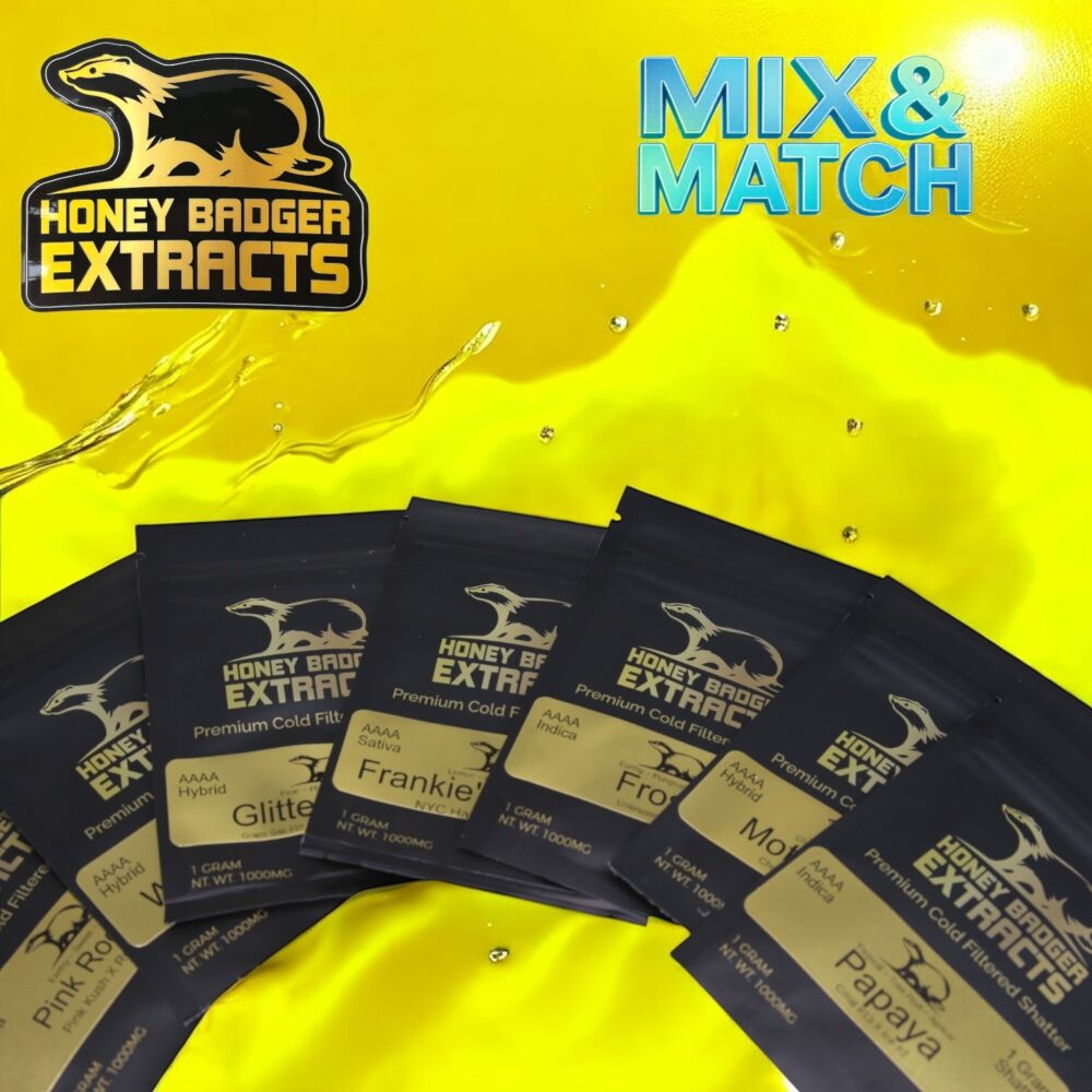 HONEY BADGER EXTRACTS – Shatter (10 for $100!)