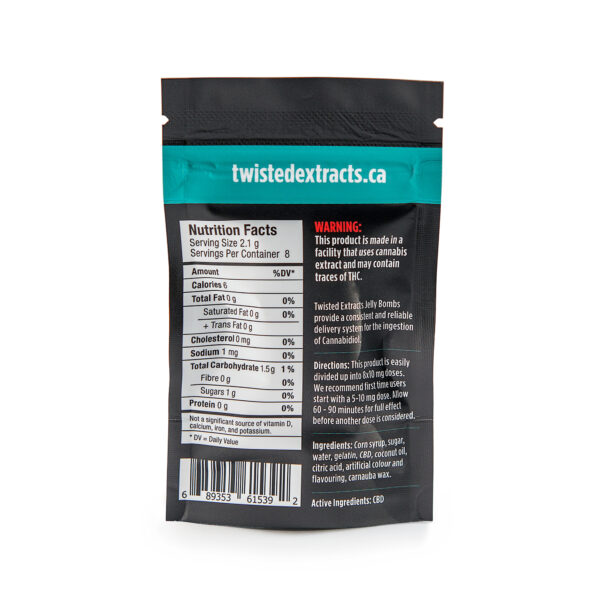 Twisted Extracts - Peach CBD Jelly Bomb (80MG CBD) - Image 2
