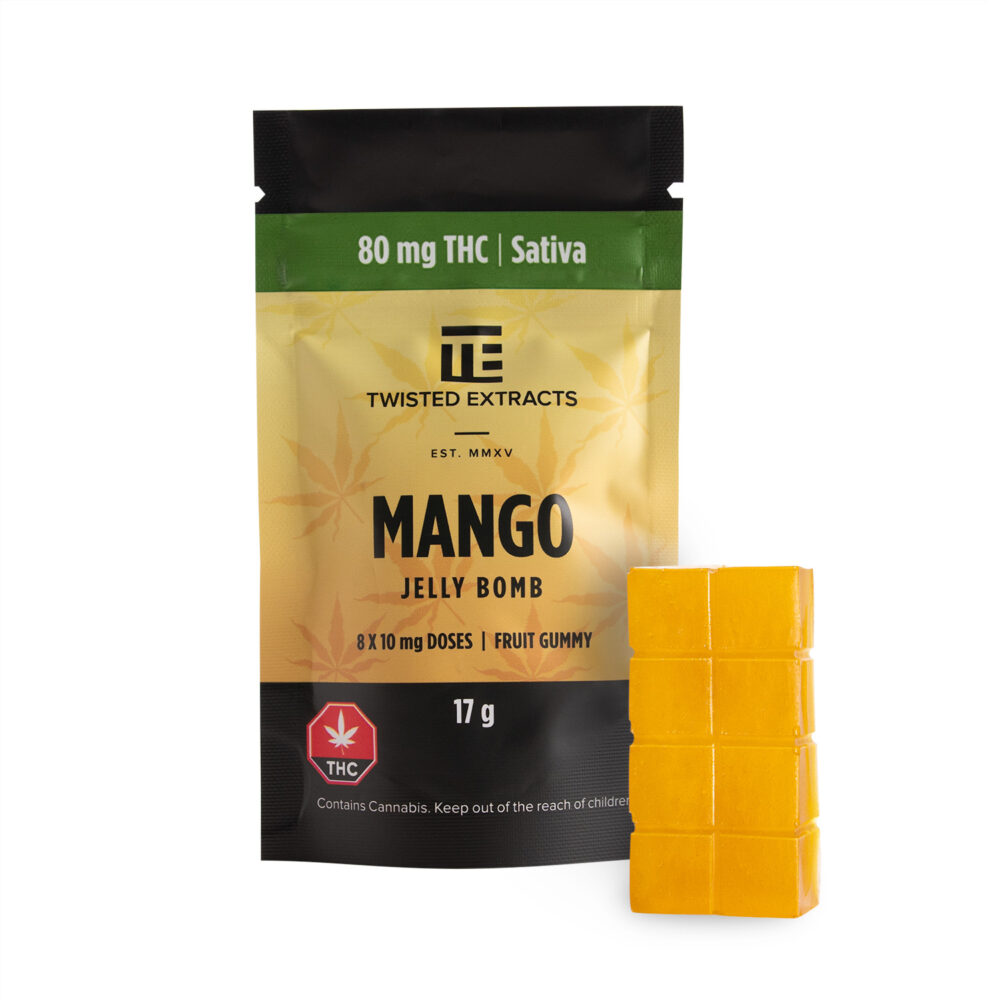 Twisted Extracts - Mango Jelly Bomb Sativa (80MG THC)