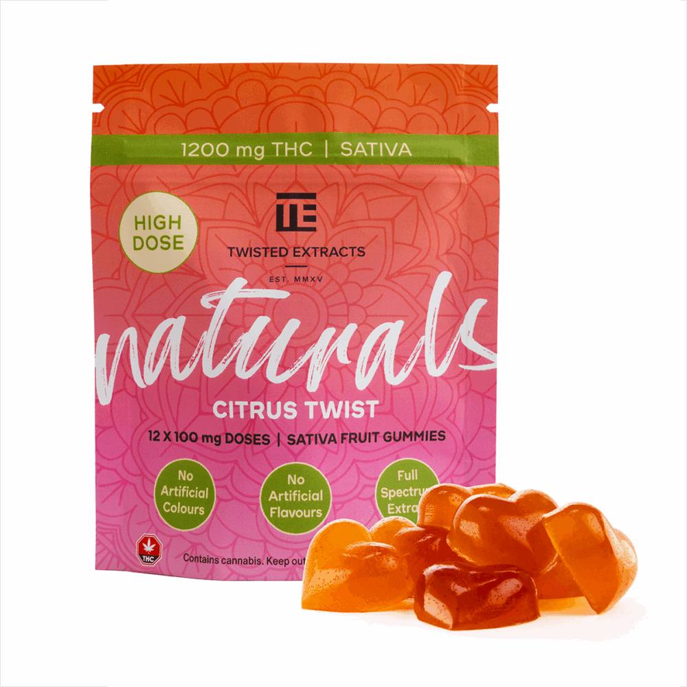 Twisted Naturals - Citrus Twist High Dose (1200MG THC, SATIVA)