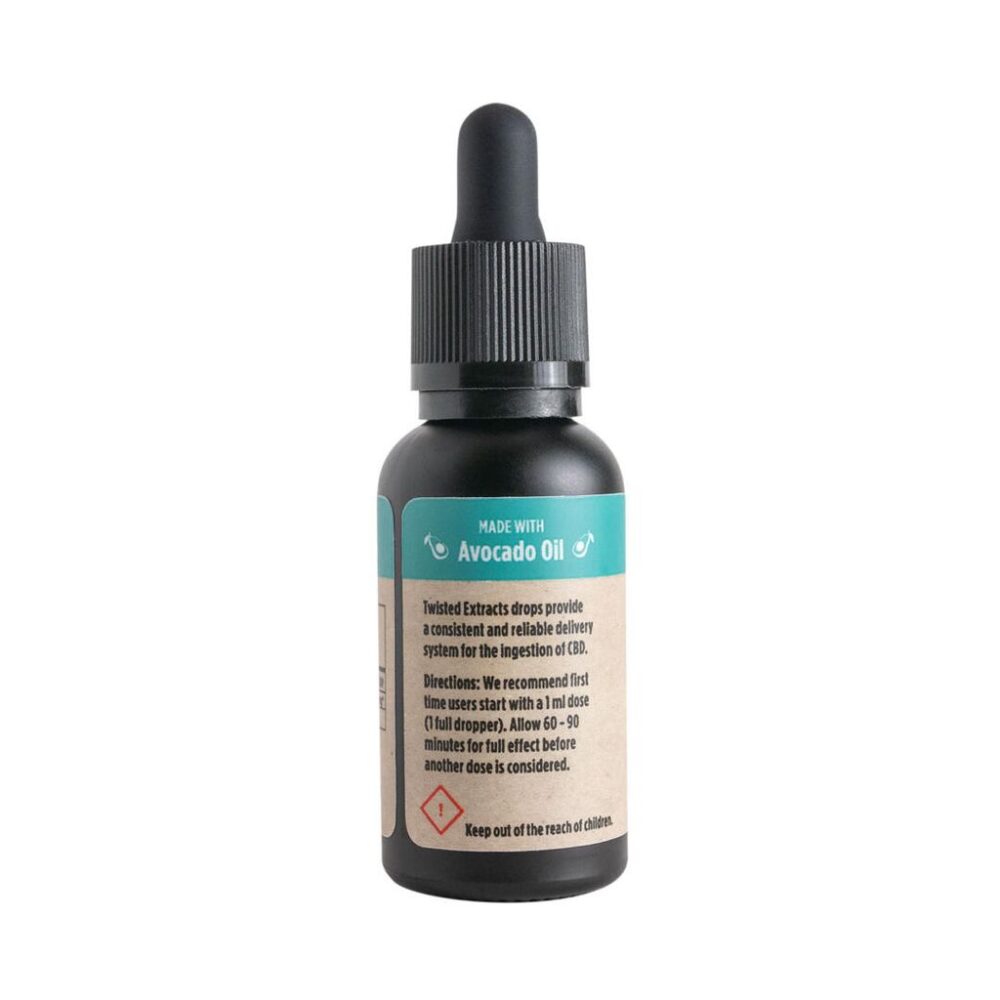 Twisted Extracts CBD 30 Tincture Back