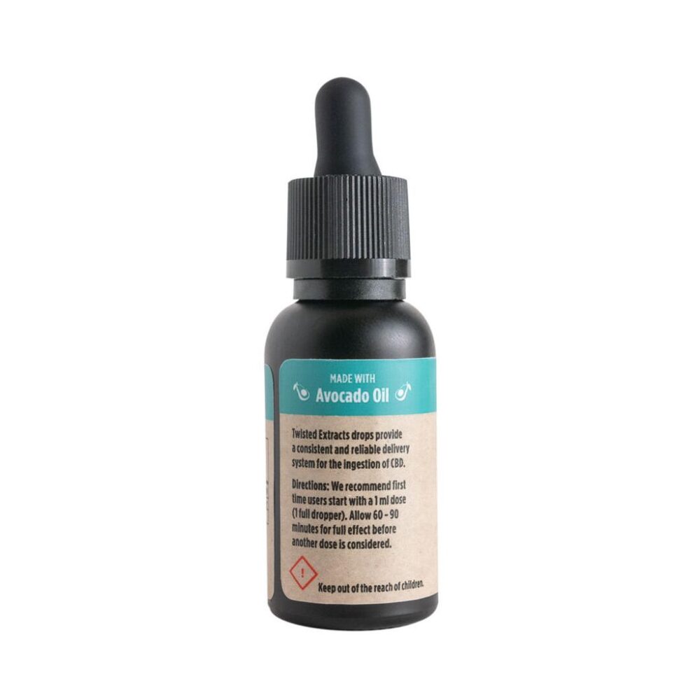 Twisted Extracts CBD 10 Tincture Back