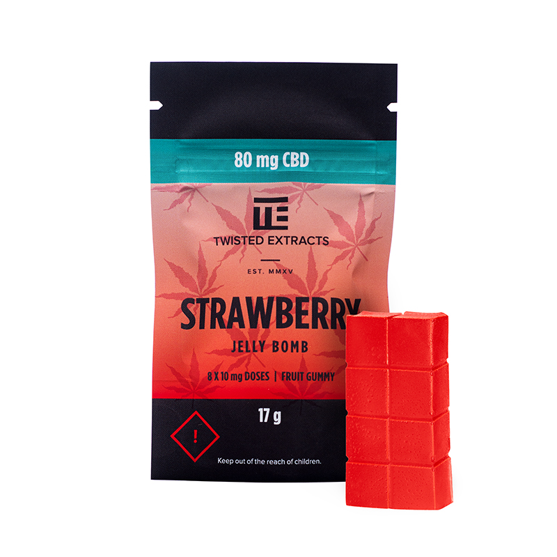 Twisted Extracts - Strawberry CBD Jelly Bomb (80MG CBD)