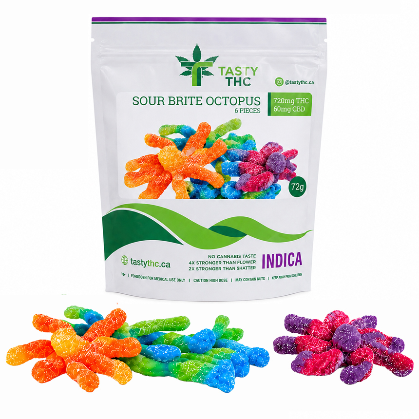 Tasty THC - Sour Brite Octopus (720mg THC/60mg CBD)